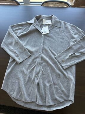 440ME CASHMERE SILK OVERSIZED KNIT SHIRT